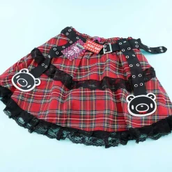 ACDC RAG Dark Gloomy Bear Belt Skirt