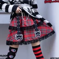 ACDC RAG Dark Gloomy Bear Belt Skirt