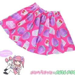 ACDC RAG Menhera-chan Strawberry Milk Flare Skirt