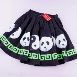 ACDC RAG Panda Yin Yang Flared Skirt