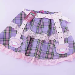 ACDC Rag Pastel Gloomy Bear Belt Skirt