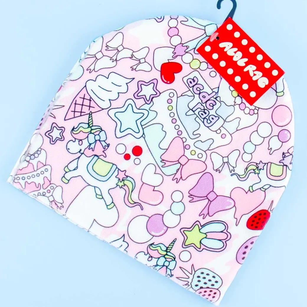 ACDC RAG Pastel Unicorn Beanie Hat