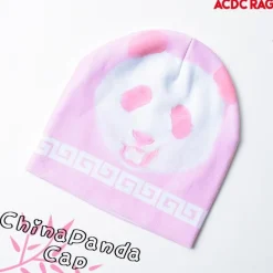 ACDC RAG Pink Panda Beanie Hat