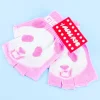 ACDC RAG Pink Panda Fingerless Gloves