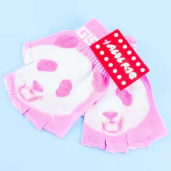 ACDC RAG Pink Panda Fingerless Gloves