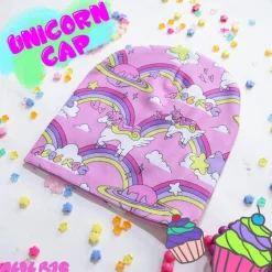 ACDC Rag Pink Rainbow Unicorn Beanie Hat