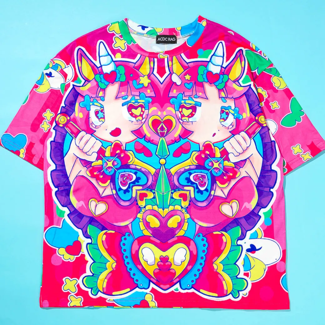 ACDC RAG Pink Unicorn T-Shirt
