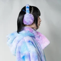 ACDC RAG Purple Cotton Candy Scarf & Earmuffs Set