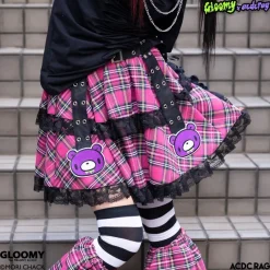ACDC Rag Vivid Gloomy Bear Belt Skirt