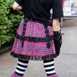 ACDC Rag Vivid Gloomy Bear Belt Skirt