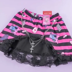 ACDC RAG Yami Kawaii Punk Menhera-chan Skirt - Black