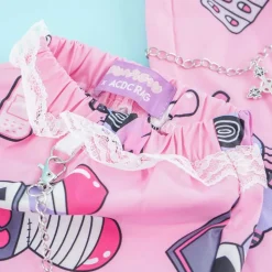 ACDC RAG Yami Kawaii Punk Menhera-chan Leg Warmers - Pink