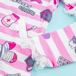 ACDC RAG Yami Kawaii Punk Menhera-chan Usamimi Parka - Pink