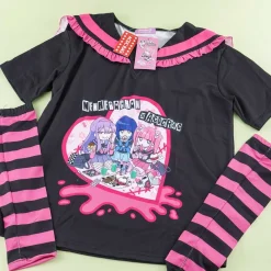 ACDC RAG Yami Kawaii Punk Menhera-chan Sailor Tee - Black
