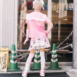 ACDC RAG Yami Kawaii Punk Menhera-chan Sailor Tee - Pink