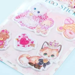 Amenomori Fumika Animal & Dessert Puffy Stickers