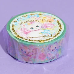 Amenomori Fumika Flower Kitty Washi Tape