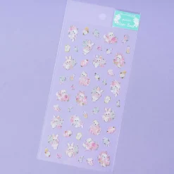 Amenomori Fumika Flowery Clear Seal Stickers