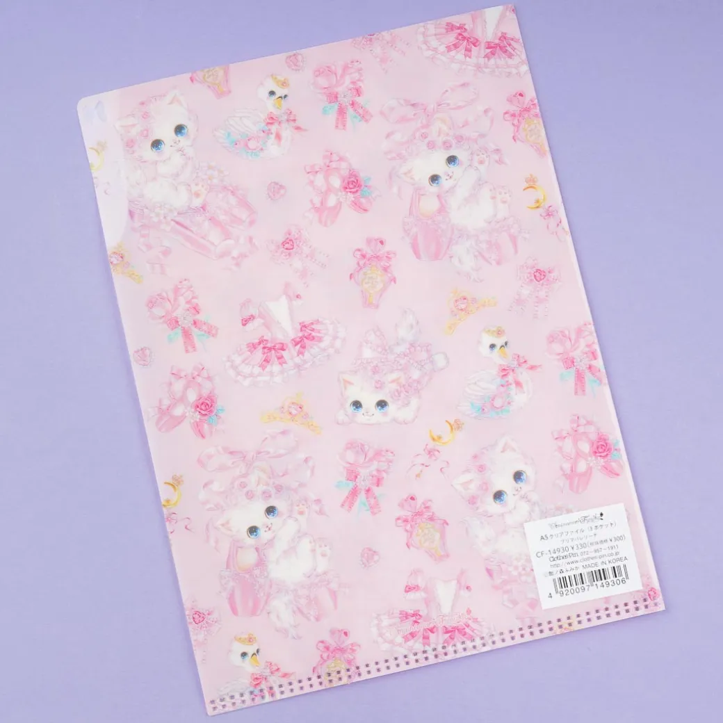 Amenomori Fumika Flowery Neko Multi-Pocket A5 File Folder