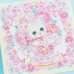 Amenomori Fumika Rose Garden Square Memo Pad