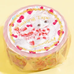 Amenomori Fumika Strawberry Kitty Masking Tape