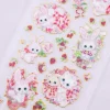 Amenomori Fumika Sweet Bunny Clear Seal Stickers