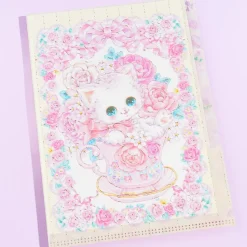 Amenomori Fumika Tea Time Rose A5 File Folder