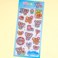 Angel Blue Cute Girls Felt Stickers