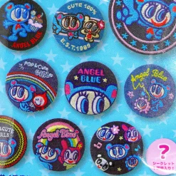 Angel Blue Embroidered Denim Badge