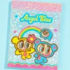 Angel Blue Glittery Memo Pad