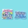 Angel Blue Holographic Stickers
