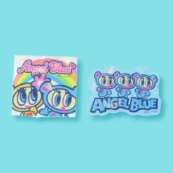 Angel Blue Holographic Stickers