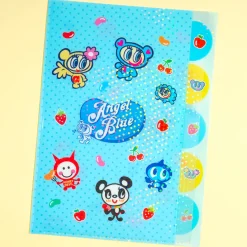 Angel Blue Jelly Bean Multi-Slot File Folder
