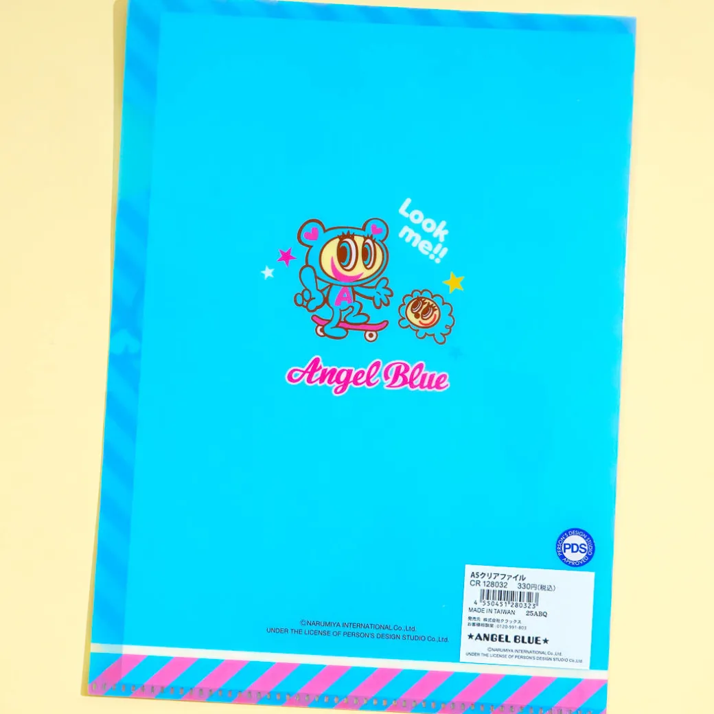 Angel Blue Popcorn A5 File Folder
