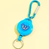 Angel Blue Retractable Keychain With Carabiner
