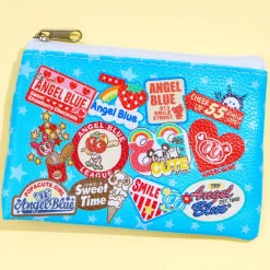 Angel Blue Retro Coin Purse