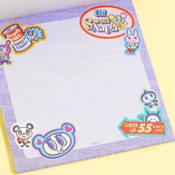 Angel Blue Retro Signage Square Memo Pad
