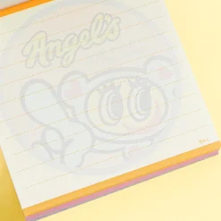 Angel Blue Retro Signage Square Memo Pad