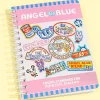 Angel Blue Retro Signage A6 Spiral Notebook