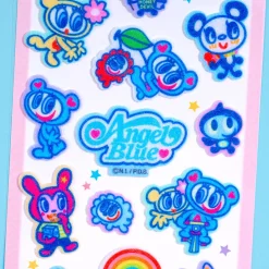 Angel Blue Soft Felt Stickers