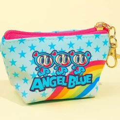 Angel Blue Triangle Mini Pouch