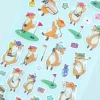 Animal Sports Large Seal Stickers - Fox Golf