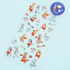 Animal Sports Large Seal Stickers - Boxing