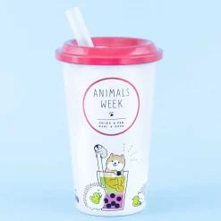 Animals Week Cafe Cup Piggy Bank