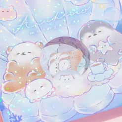 Aruhino Monogatari Sleepy Animal Mini Sticker Flakes