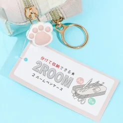 Asobo Neko Zippered Dual Compartment Pen Case