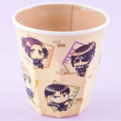 Attack On Titan Chibi Characters Drinking Cup
