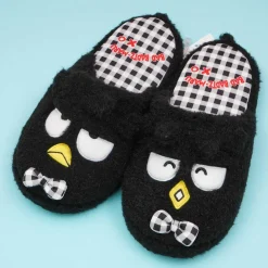 Bad Badtz-Maru Fuzzy Room Slippers - Black