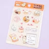 BGM Bread Cat Clear Stamp Stickers