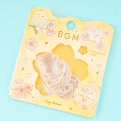 BGM Flake Seal Stickers - Sakura Spring Animals